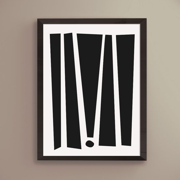 Modern Minimalist Abstract Geometric Wall Art Print Home Decor [No Frame] - Picture 1 of 7